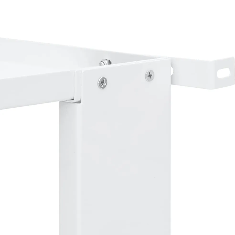 vidaXL Wasmachine pedestals Wit Staal