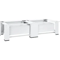 vidaXL Wasmachine pedestals Wit Staal