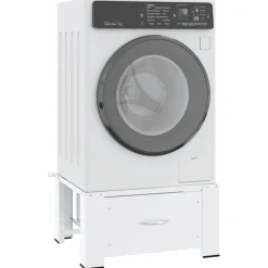 vidaXL Wasmachine pedestals Wit Staal