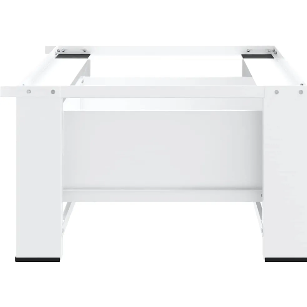vidaXL Wasmachine pedestals Wit Staal