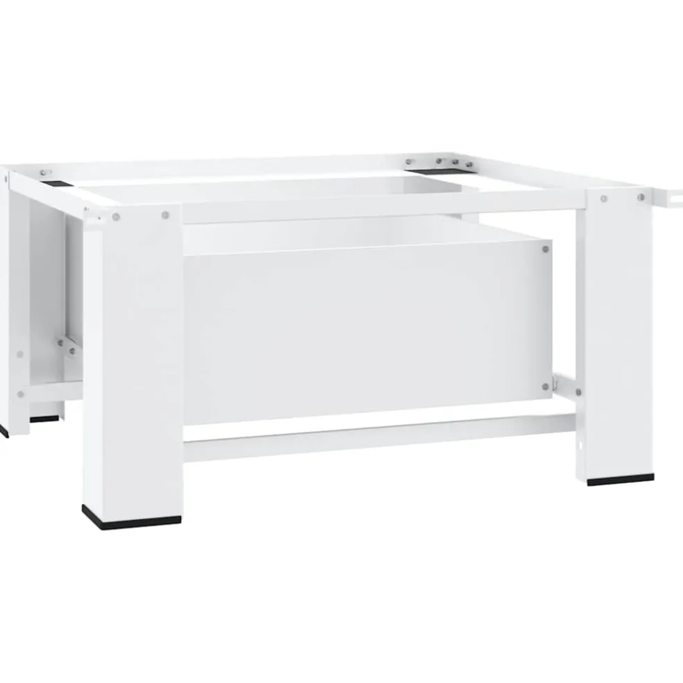 vidaXL Wasmachine pedestals Wit Staal
