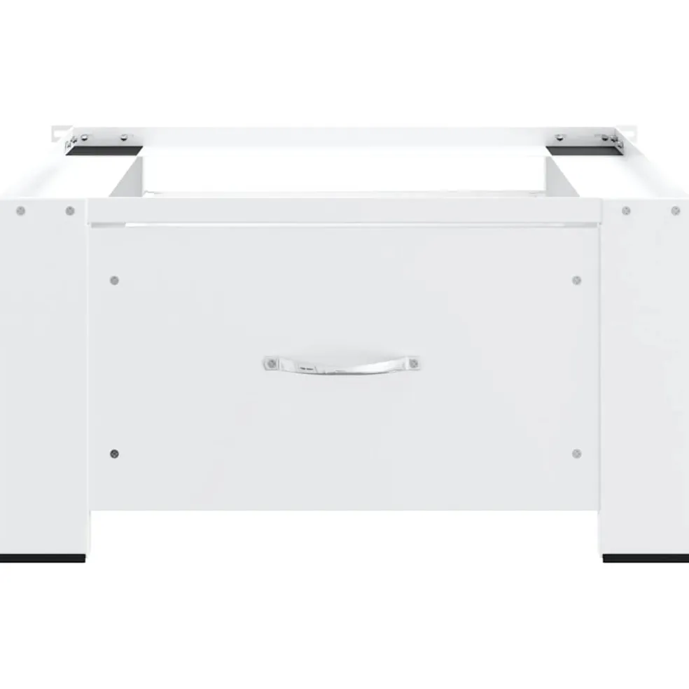 vidaXL Wasmachine pedestals Wit Staal