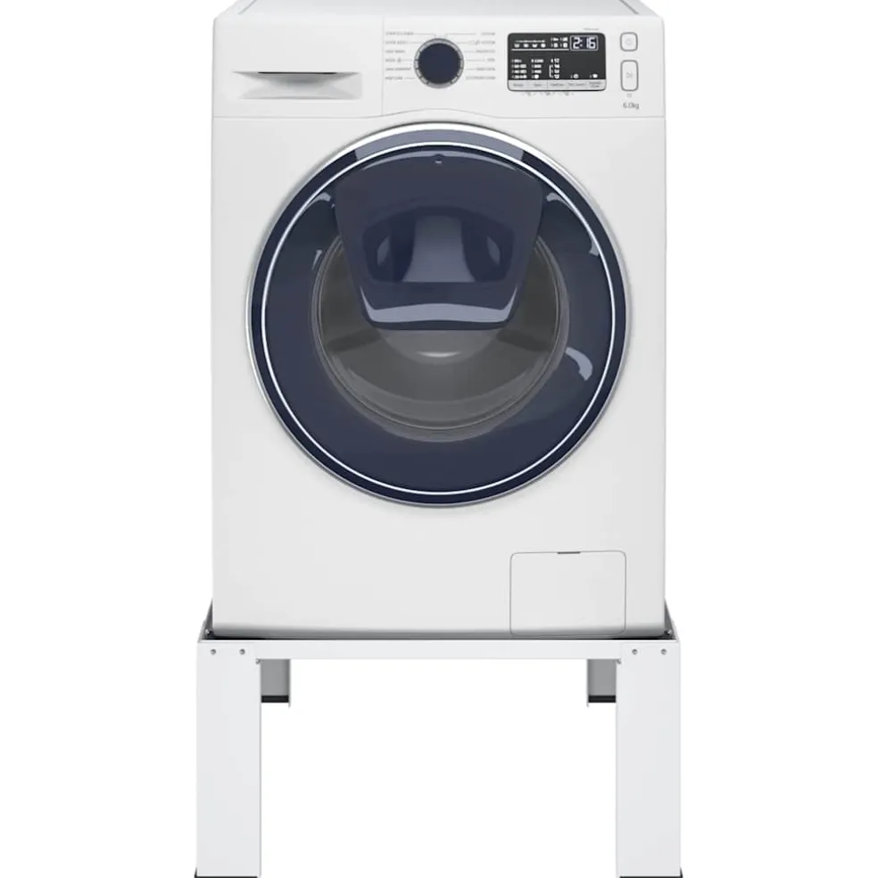 vidaXL Wasmachine pedestals Wit Staal