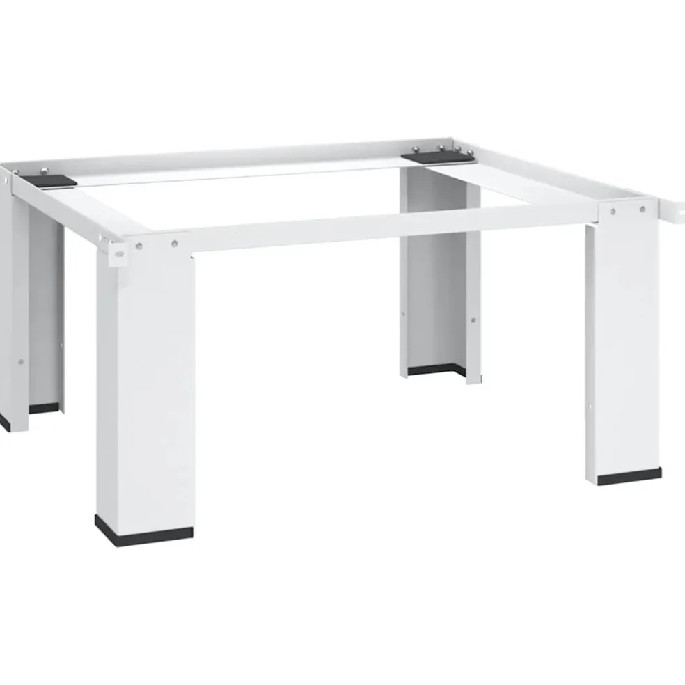 vidaXL Wasmachine pedestals Wit Staal