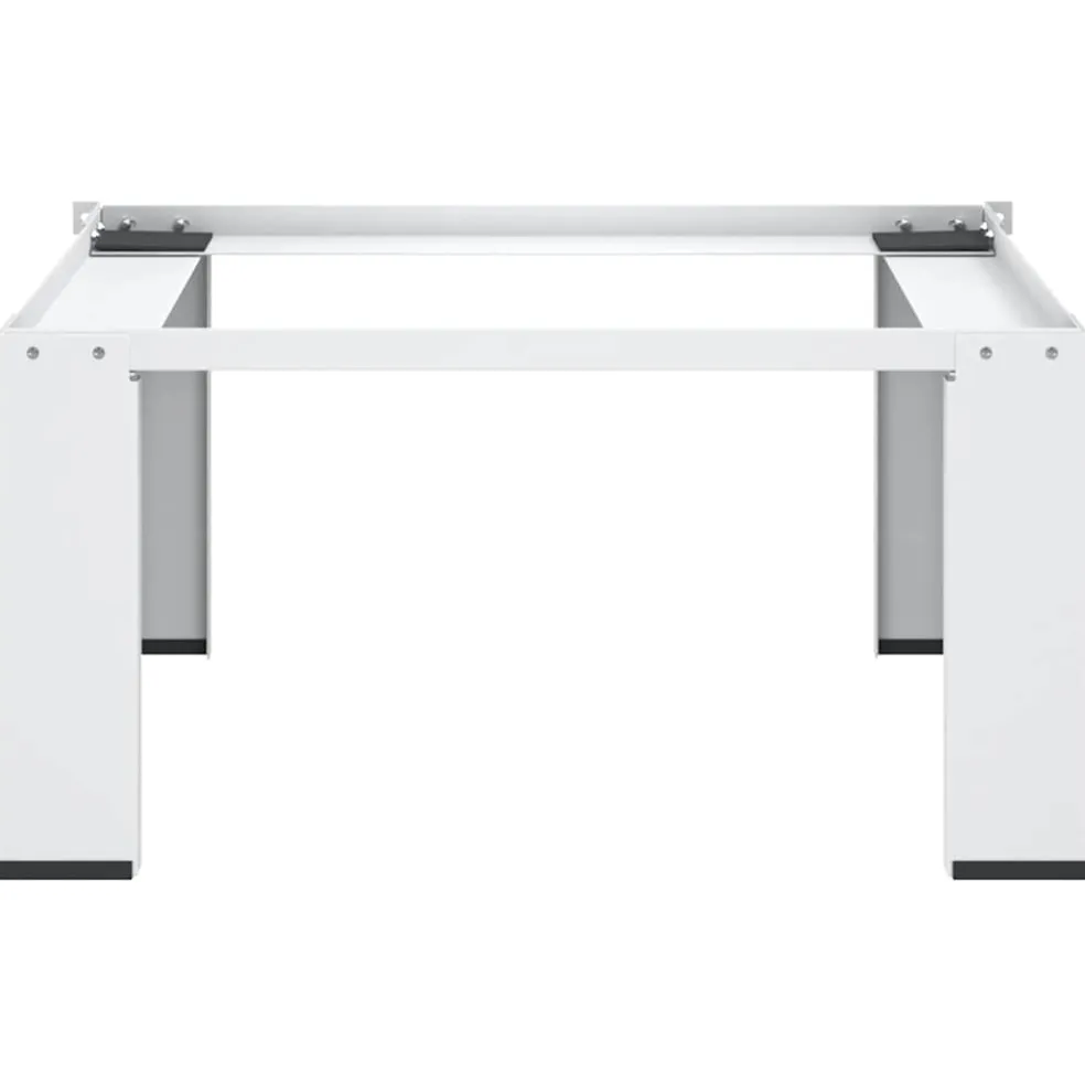 vidaXL Wasmachine pedestals Wit Staal