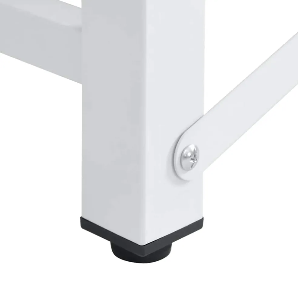 vidaXL Wasmachine pedestals Wit Staal