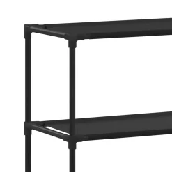 vidaXL Wasmachinerek 2-laags 69x28x143 cm ijzer zwart