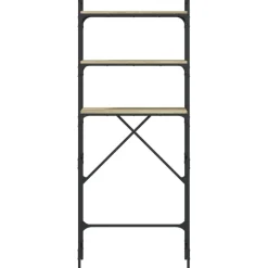 vidaXL Wasmachinerek 67x25x163 cm bewerkt hout sonoma eikenkleurig