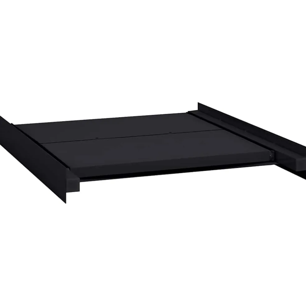vidaXL Wasmachine Tussenplank Zwart 60 x 60 x 8 cm Staal