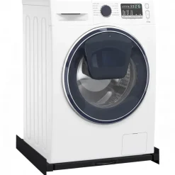 vidaXL Wasmachine Tussenplank Zwart 60 x 60 x 8 cm Staal