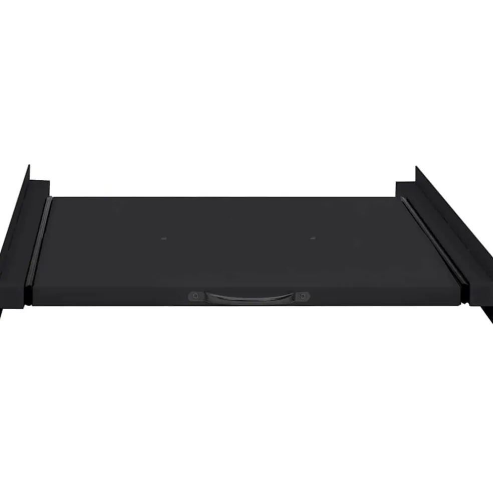 vidaXL Wasmachine Tussenplank Zwart 60 x 60 x 8 cm Staal