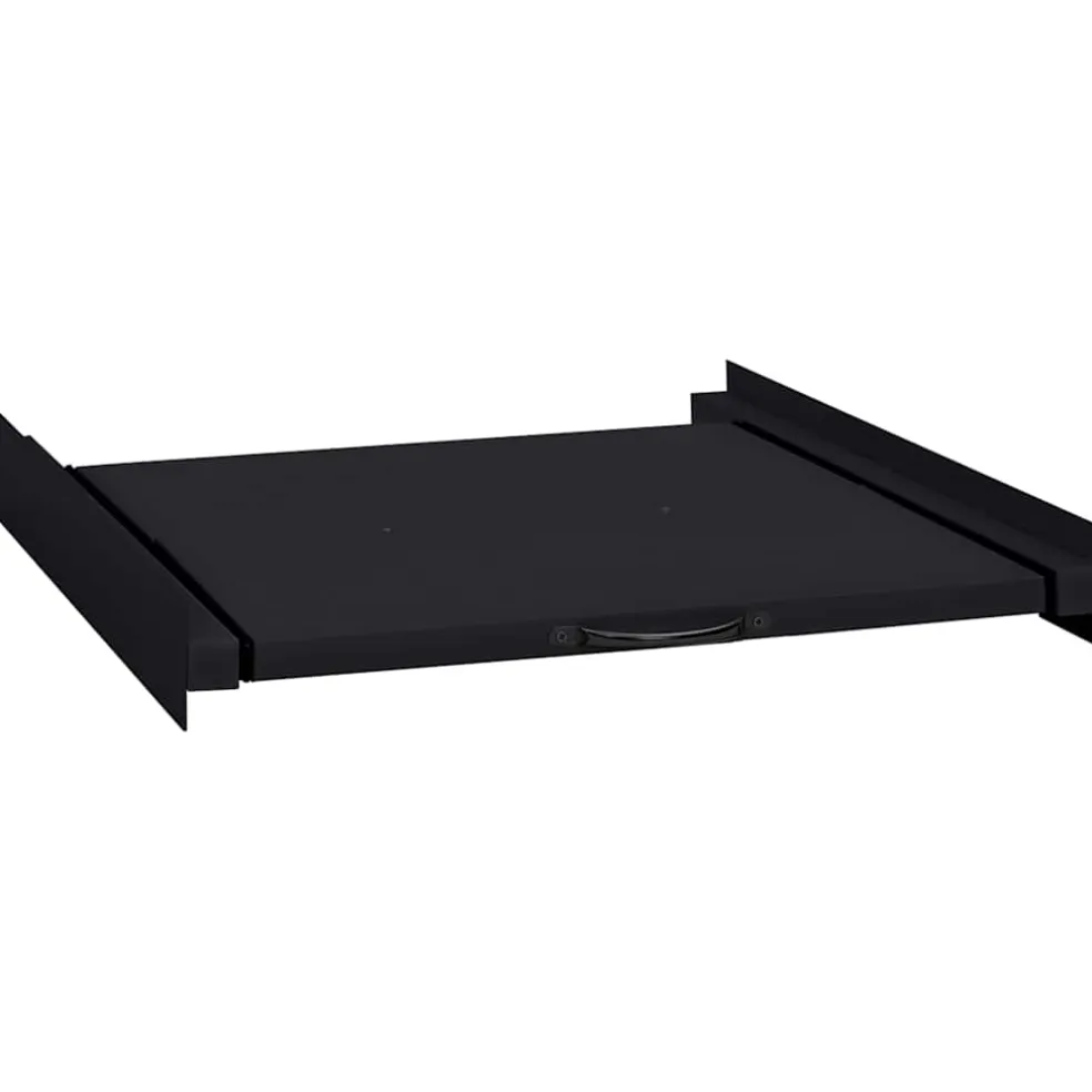 vidaXL Wasmachine Tussenplank Zwart 60 x 60 x 8 cm Staal