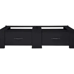 vidaXL Wasmachineverhoger 2 st Zwart 127 x 54,5 x 32,5 cm Staal