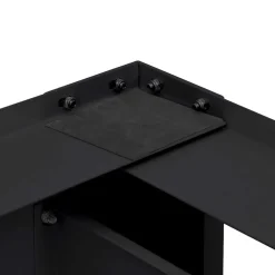 vidaXL Wasmachineverhoger 2 st Zwart 127 x 54,5 x 32,5 cm Staal