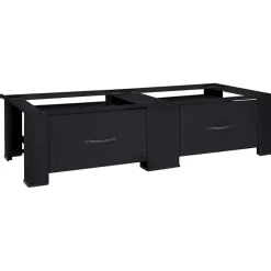 vidaXL Wasmachineverhoger 2 st Zwart 127 x 54,5 x 32,5 cm Staal