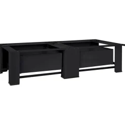 vidaXL Wasmachineverhoger 2 st Zwart 127 x 54,5 x 32,5 cm Staal