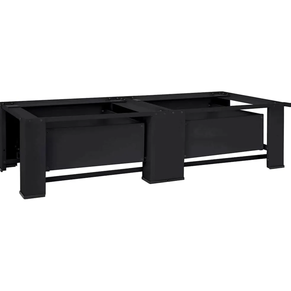 vidaXL Wasmachineverhoger 2 st Zwart 127 x 54,5 x 32,5 cm Staal