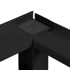 vidaXL Wasmachineverhoger 2 st Zwart 124,5 x 61,5 x 32,5 cm Staal