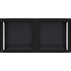 vidaXL Wasmachineverhoger 2 st Zwart 124,5 x 61,5 x 32,5 cm Staal