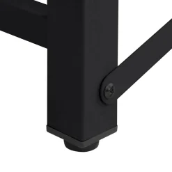 vidaXL Wasmachineverhoger 2 st Zwart 124,5 x 61,5 x 32,5 cm Staal