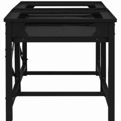 vidaXL Wasmachineverhoger 2 st Zwart 120 x 56 x 52 cm Staal