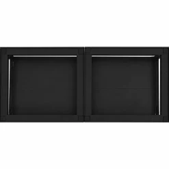 vidaXL Wasmachineverhoger 2 st Zwart 120 x 56 x 52 cm Staal