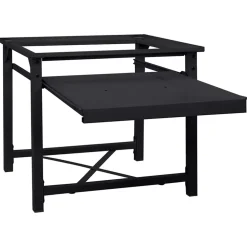 vidaXL Wasmachineverhoger Zwart 60 x 56 x 52 cm Staal