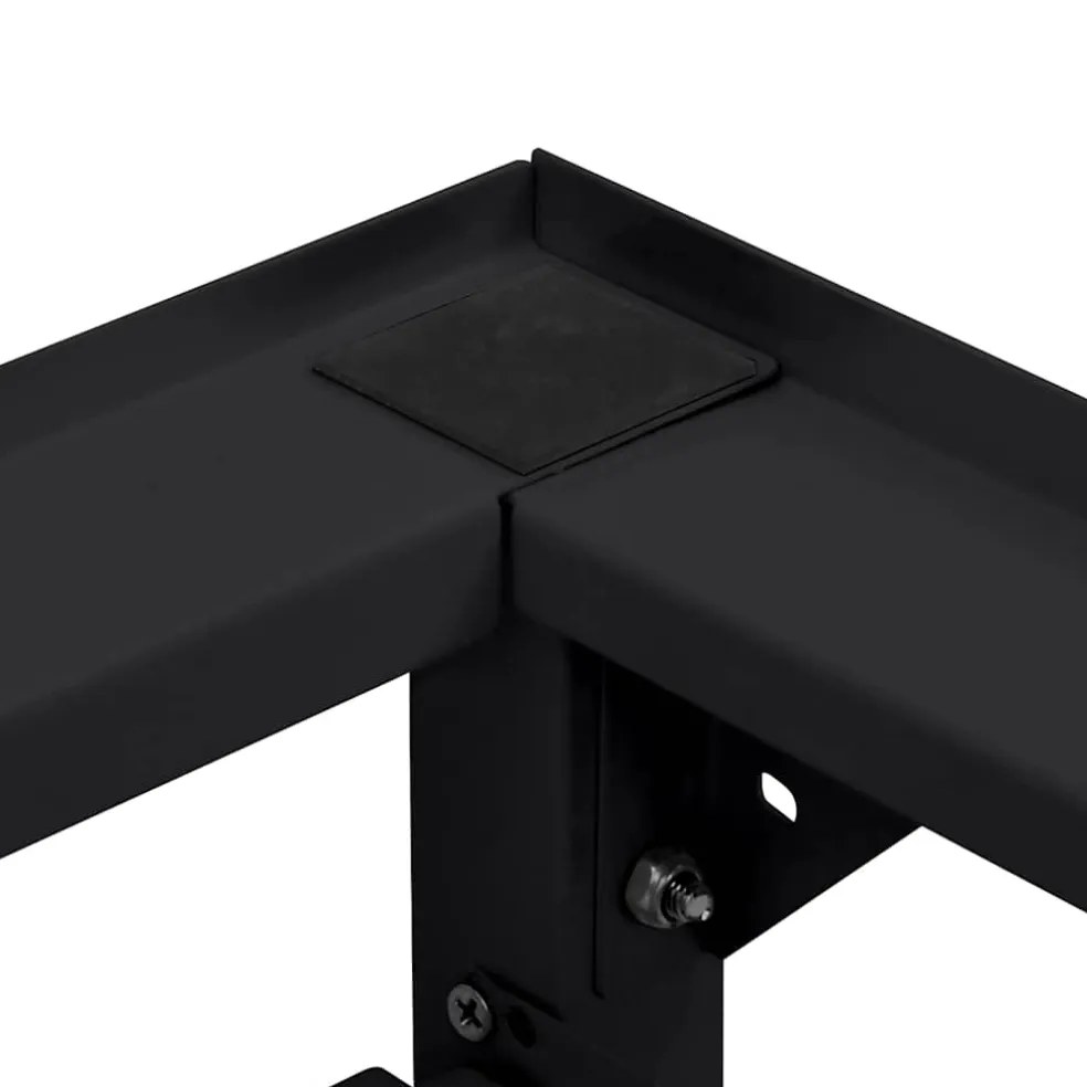 vidaXL Wasmachineverhoger Zwart 60 x 56 x 52 cm Staal