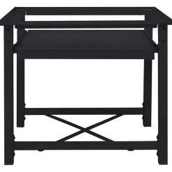 vidaXL Wasmachineverhoger Zwart 60 x 56 x 52 cm Staal