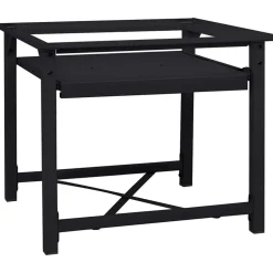 vidaXL Wasmachineverhoger Zwart 60 x 56 x 52 cm Staal