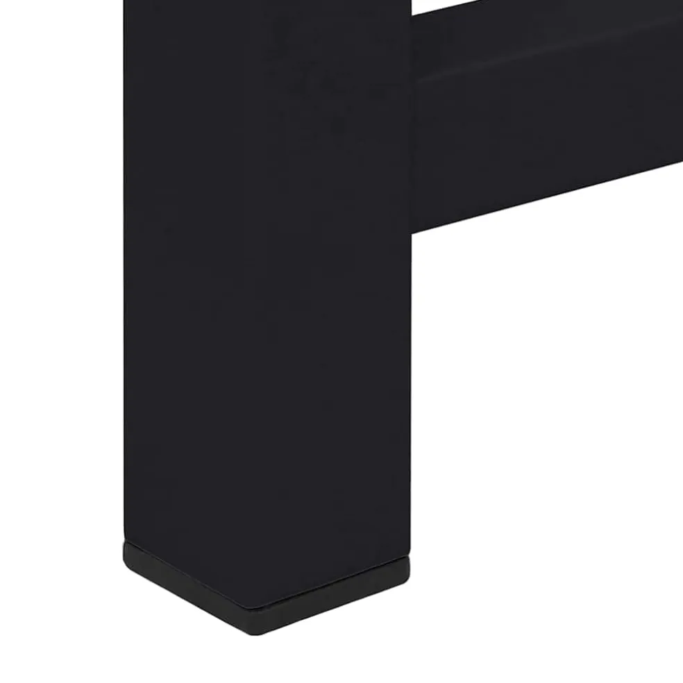 vidaXL Wasmachineverhoger Zwart 60 x 56 x 52 cm Staal