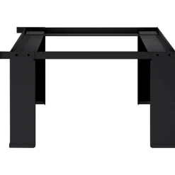 vidaXL Wasmachineverhoger Zwart 64 x 55 x 32,5 cm Staal