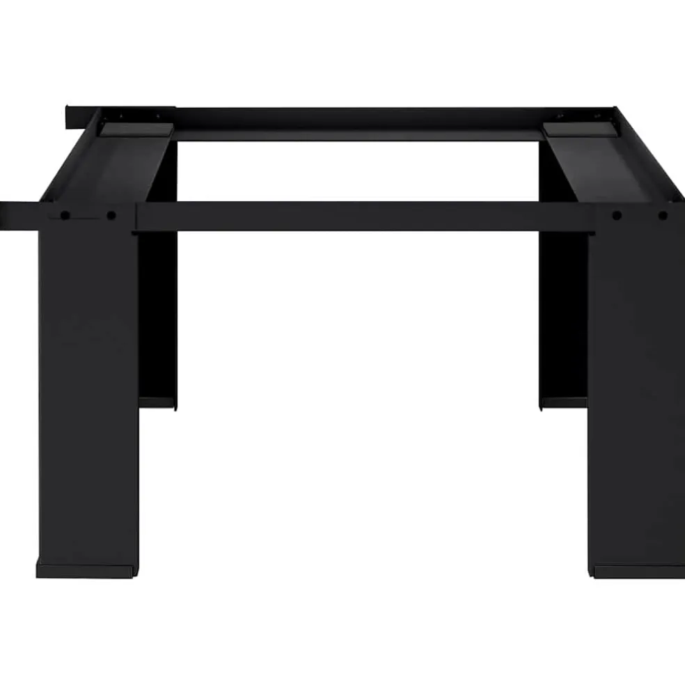 vidaXL Wasmachineverhoger Zwart 64 x 55 x 32,5 cm Staal