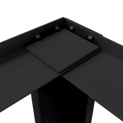 vidaXL Wasmachineverhoger Zwart 64 x 55 x 32,5 cm Staal