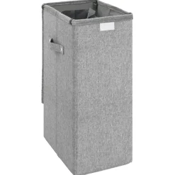 vidaXL Wasmand inklapbaar 26x34,5x59,5 cm kunstlinnen grijs