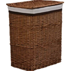 vidaXL Wasmand wilgen bruin