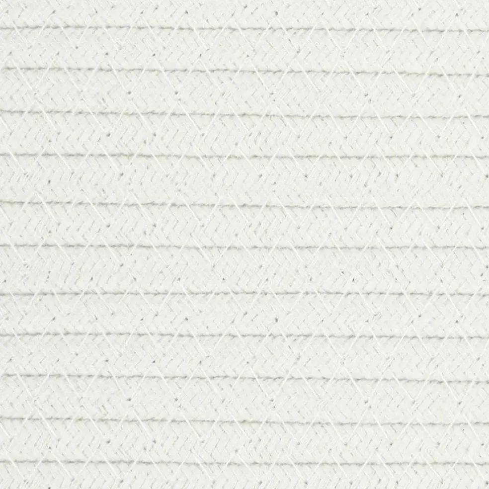 vidaXL Wasmand Ø 55x36 cm katoen grijs en wit