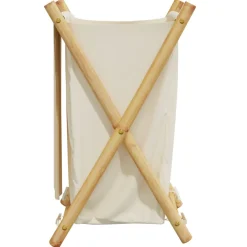 vidaXL Wasmand 41,5x36x63,5 cm bamboe crèmewit