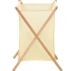 vidaXL Wasmand 42x41x64 cm cederhout en stof beige
