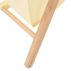 vidaXL Wasmand 42x41x64 cm cederhout en stof beige