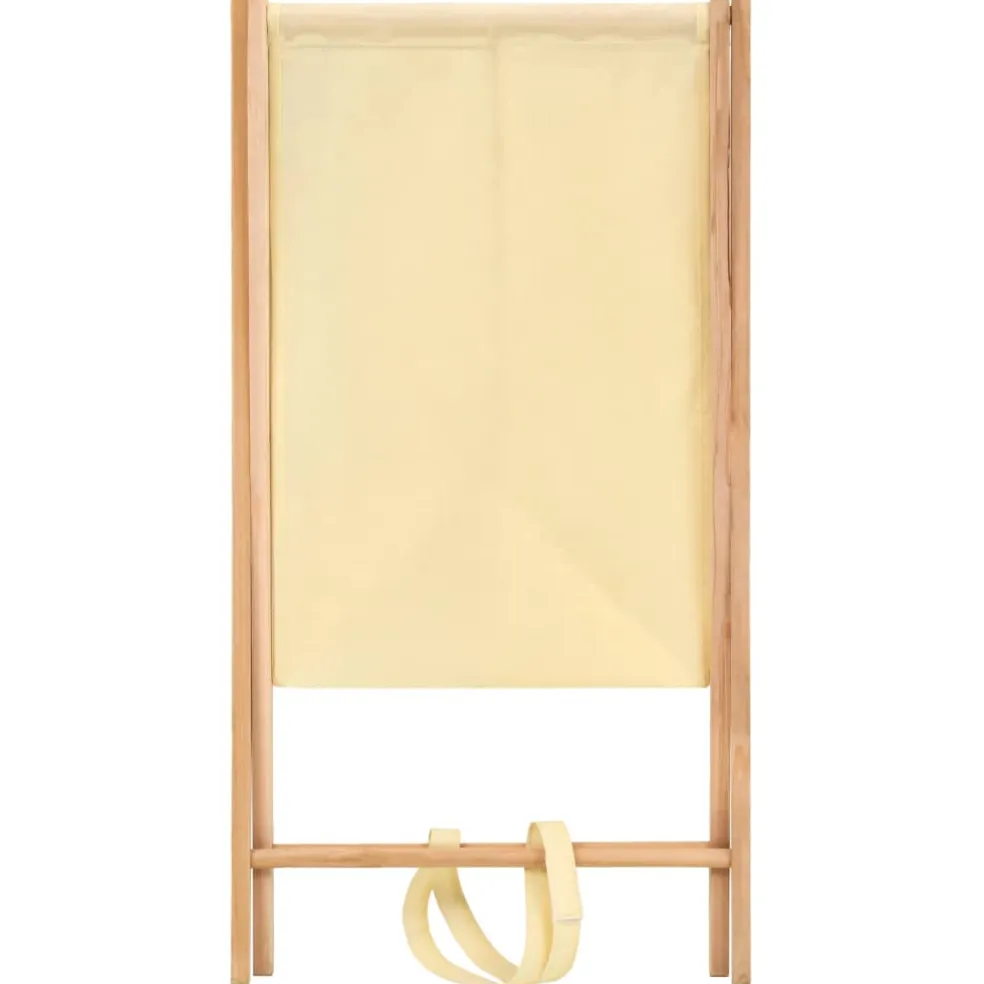 vidaXL Wasmand 42x41x64 cm cederhout en stof beige