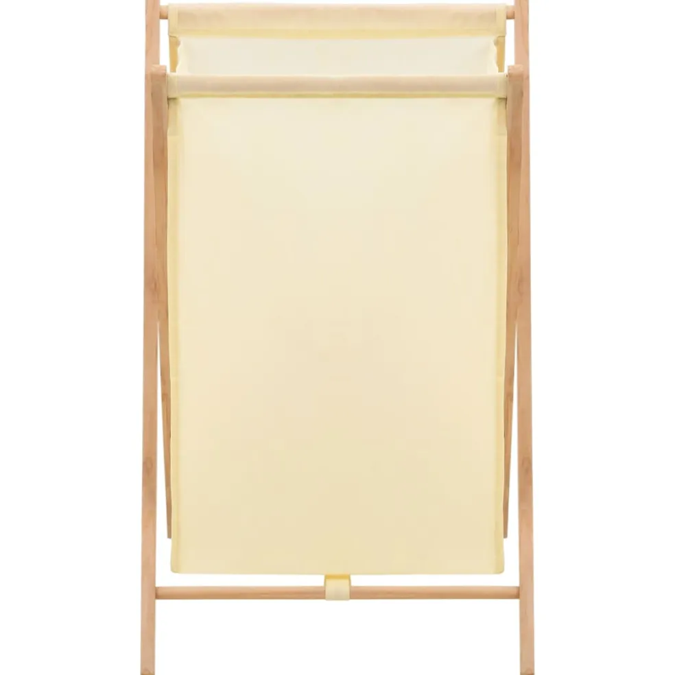 vidaXL Wasmand 42x41x64 cm cederhout en stof beige