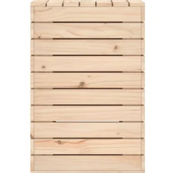 vidaXL Wasmand 44x44x66 cm massief grenenhout