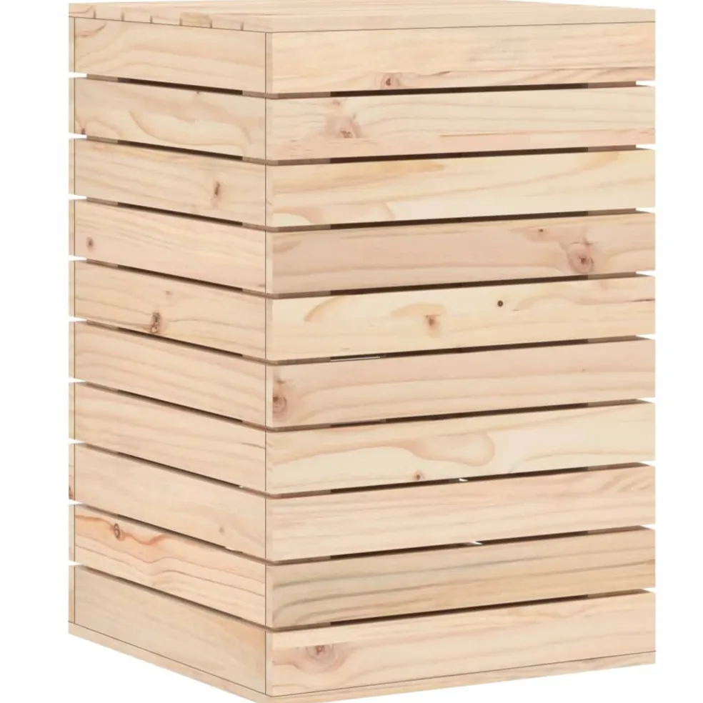 vidaXL Wasmand 44x44x66 cm massief grenenhout