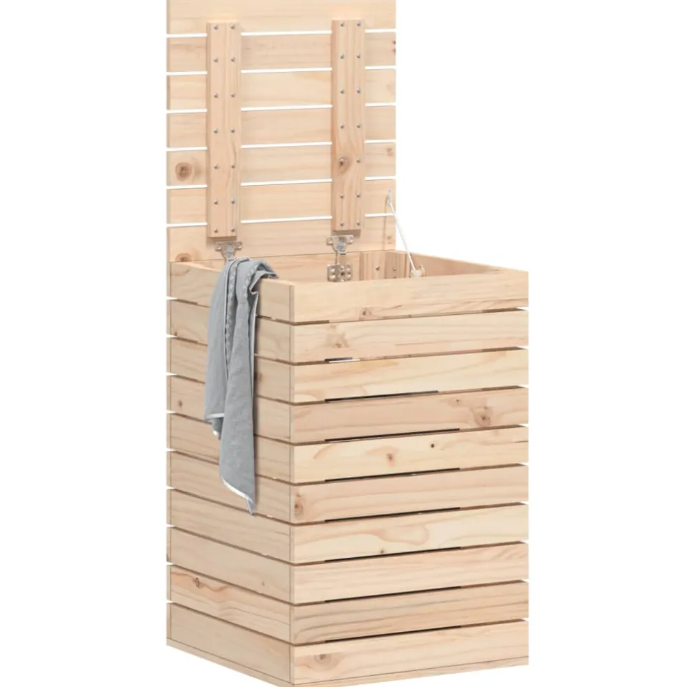 vidaXL Wasmand 44x44x66 cm massief grenenhout