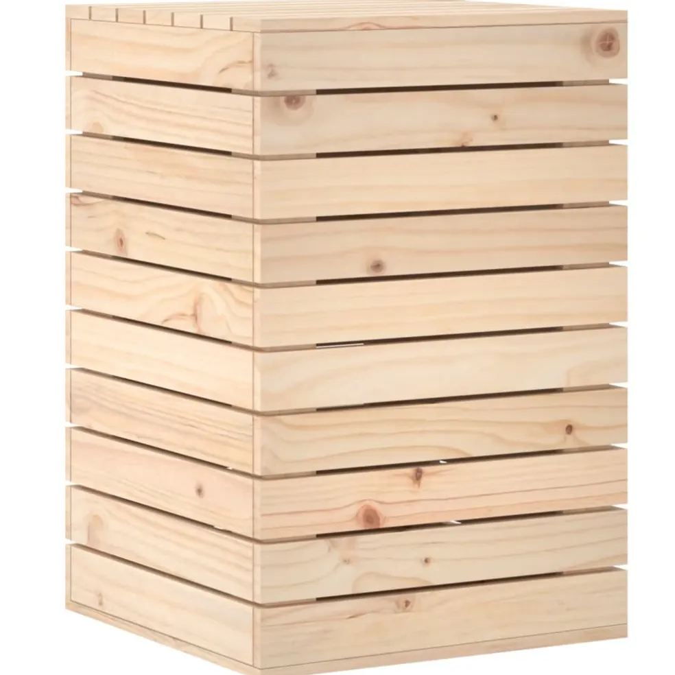 vidaXL Wasmand 44x44x66 cm massief grenenhout