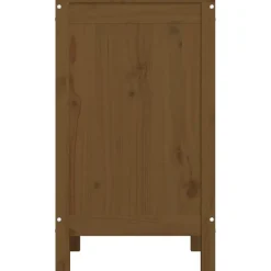 vidaXL Wasmand 44x44x76 cm massief grenenhout honingbruin