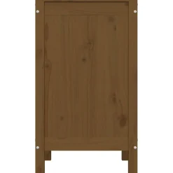 vidaXL Wasmand 44x44x76 cm massief grenenhout honingbruin