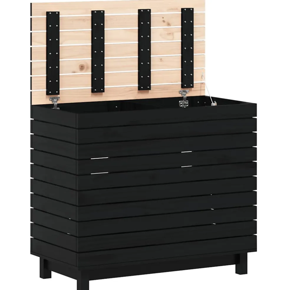 vidaXL Wasmand 88,5x44x76 cm massief grenenhout