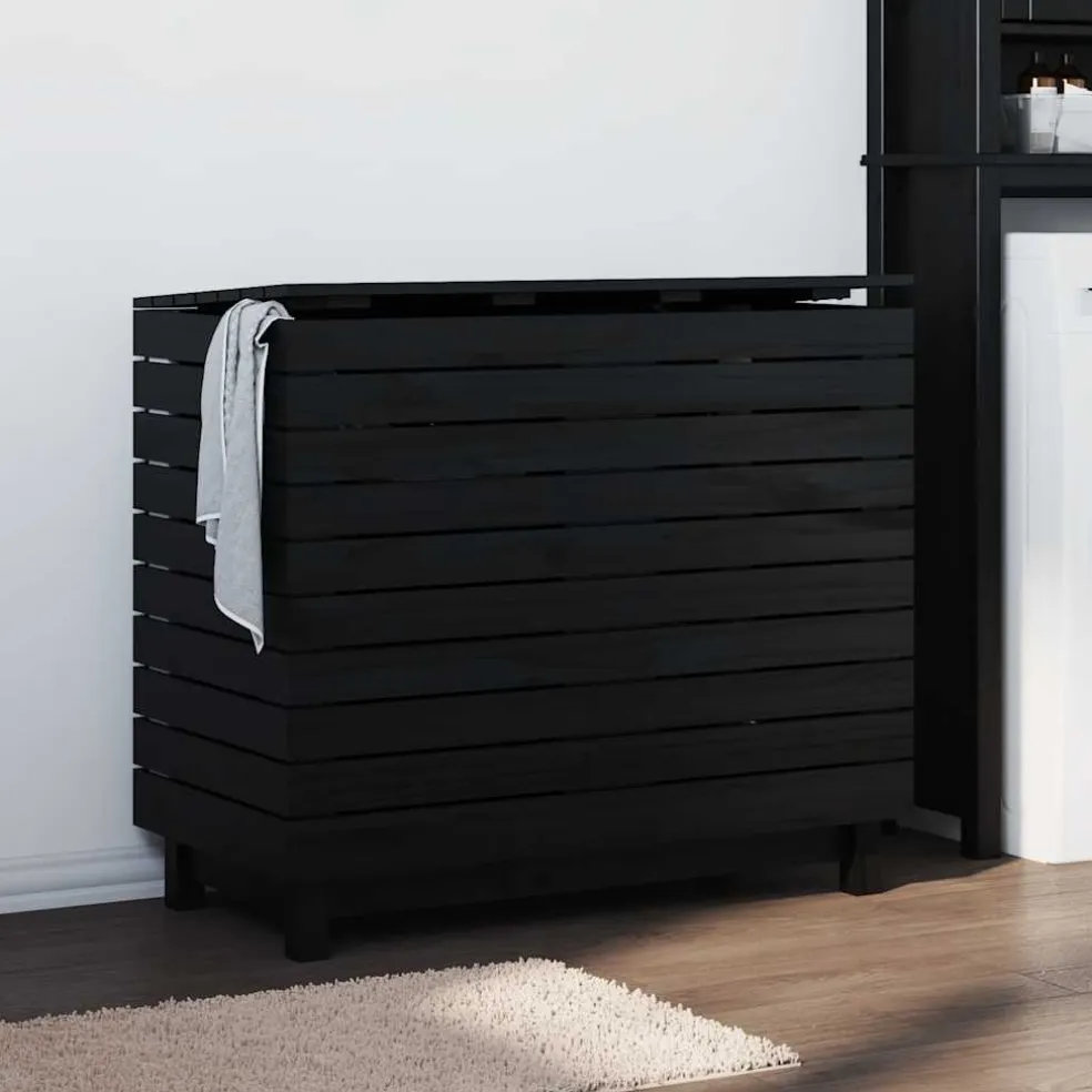 vidaXL Wasmand 88,5x44x76 cm massief grenenhout
